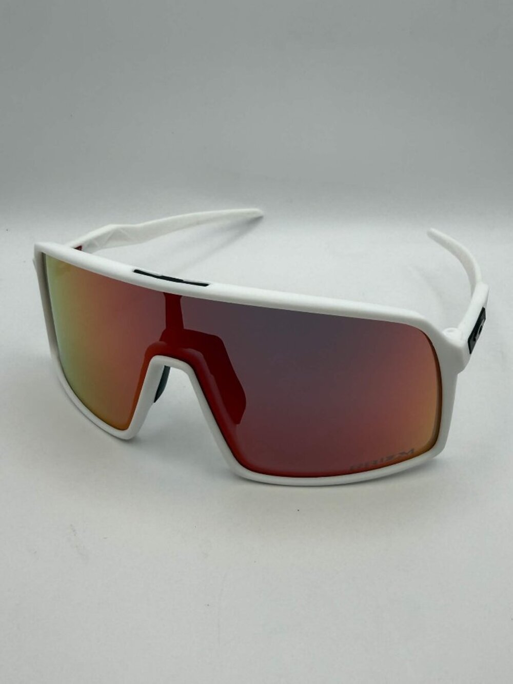 Oakley Sutro Sunglasses White Frame Pink Lens With Box, Case, & Accessories